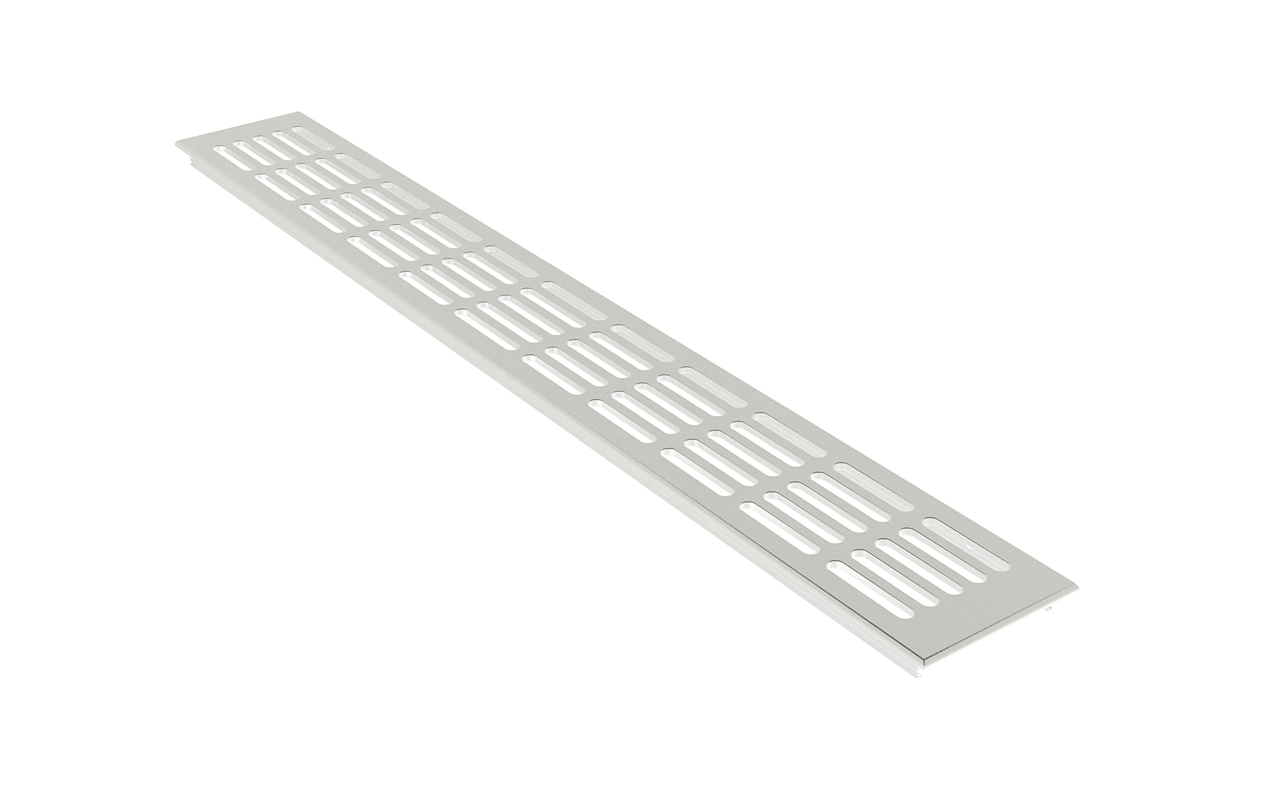 KITCHEN WORKTOP / PLINTH HEAT VENT GRILL ALUMINIUM 480 x 80 mm