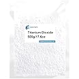 Eastchem Titanium Dioxide,Used in soap Manufacturing, handicrafts, Paint and Pigment colorants,CAS NO:13463-67-7(500g)