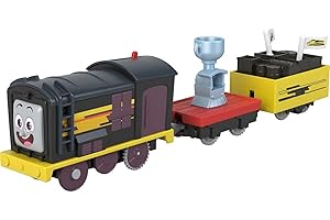Thomas & Friends Motorized Toy Train Deliver The Win Diesel Battery-Powered Engine with Cargo for Preschool Pretend Play Kids Ages 3+ Years