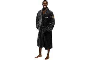 NORTHWEST The Company Official NFL Baltimore Ravens Men's L/XL Silk Touch Bath Robe with Number, Black, 26" x 47"