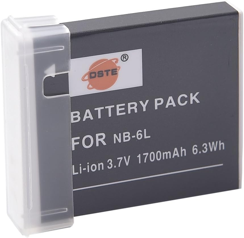 DSTE 2x NB-6L Replacement Battery + Dual USB Charger with LCD Display Compatible with NB-6LH and Canon PowerShot X500, SD3500 - Image 4