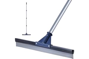 DSV Standard Floor Squeegee for Concrete Floor, 17.5" Large Floor Squeegee Broom for Floor, Heavy Duty Floor Squeegee for Tile Floor with 62" Handle for Garage, Deck, Bathroom, Window, Glass