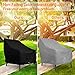 AngLink Outdoor Patio Chair Covers Waterproof - 600D Heavy Duty Fabric Deep Seat Adirondack Cover for Sofa Varanda Lawn Furniture Sun Rain Snow 2 Pack Fits Large 30W x 37D x 31H inches | Black