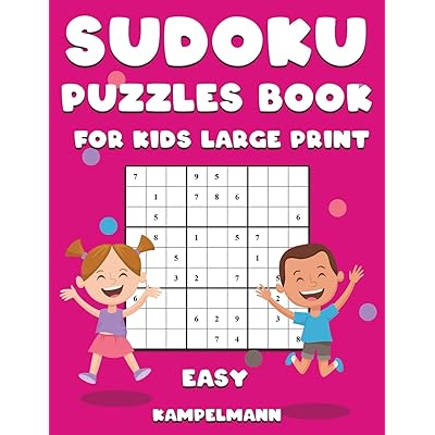 buy sudoku puzzle book for kids large print easy 250 large print easy sudokus for kids with instructions and solutions paperback large print 9 jan 2020 online in bahrain 1658275489