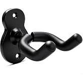 Guitar Hanger Guitar Wall Mount Holder Hook Stand, String Instruments Wall Hangers Stands Holders Hooks for Acoustic Electric Bass Classical Ukulele Guitars-Black