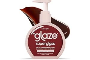 Glaze Super Gloss Colour Conditioning – Auburn Spice for Natural Light to Dark, Brown or Red Hair – Rinse Out Semi-Permanent 