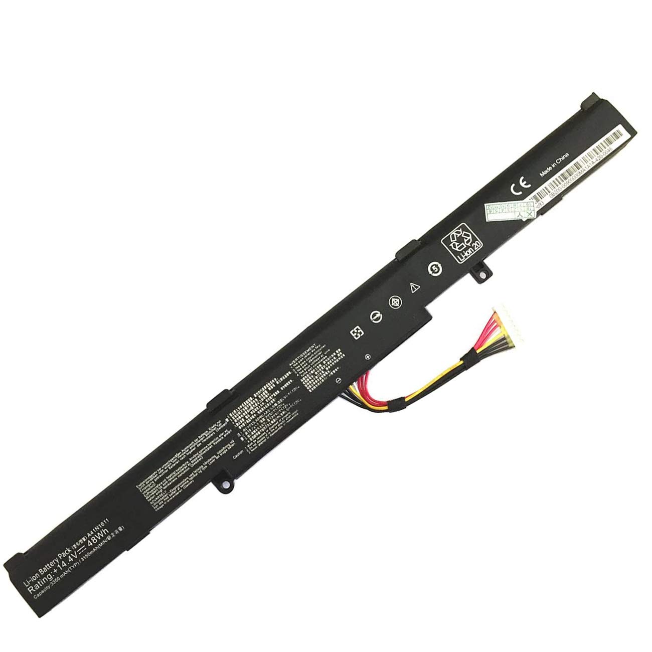 XITAIAN 14.4V 48Wh A41LP4Q A41N1611 Replacement Laptop Battery for ASUS GL553 GL553VW GL553VD GL553VE FX53VD GL753V GL752VW FX53VD