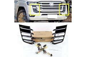 ECAHAYAKU Compatible with Toyota Land Cruiser LC300 2022 2023 Front LED Fog Lamp Daytime Running Light With Amber Turn Signal Lamp LC300 Accessories