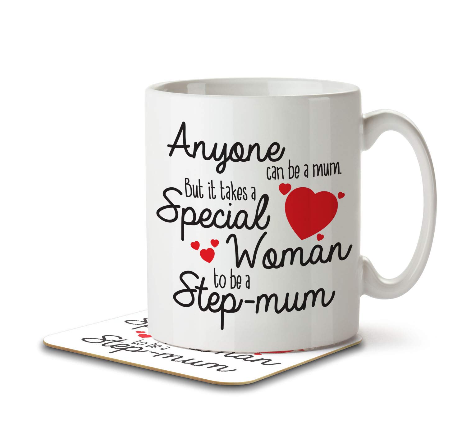 The Inky Penguin - It Takes a Special Woman to be a Step-Mum - Mothers Mug and Coaster, Ceramic, 11fl. oz.