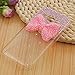 Galaxy Grand Prime Case,Samsung G530H Case - Mavis's Diary 3D Handmade Bling Cute Pink Bow with Shiny Crystal Sparkle Diamonds Gems Lovely Clear Cover Hard PC Case for Samsung Galaxy Grand Prime G530