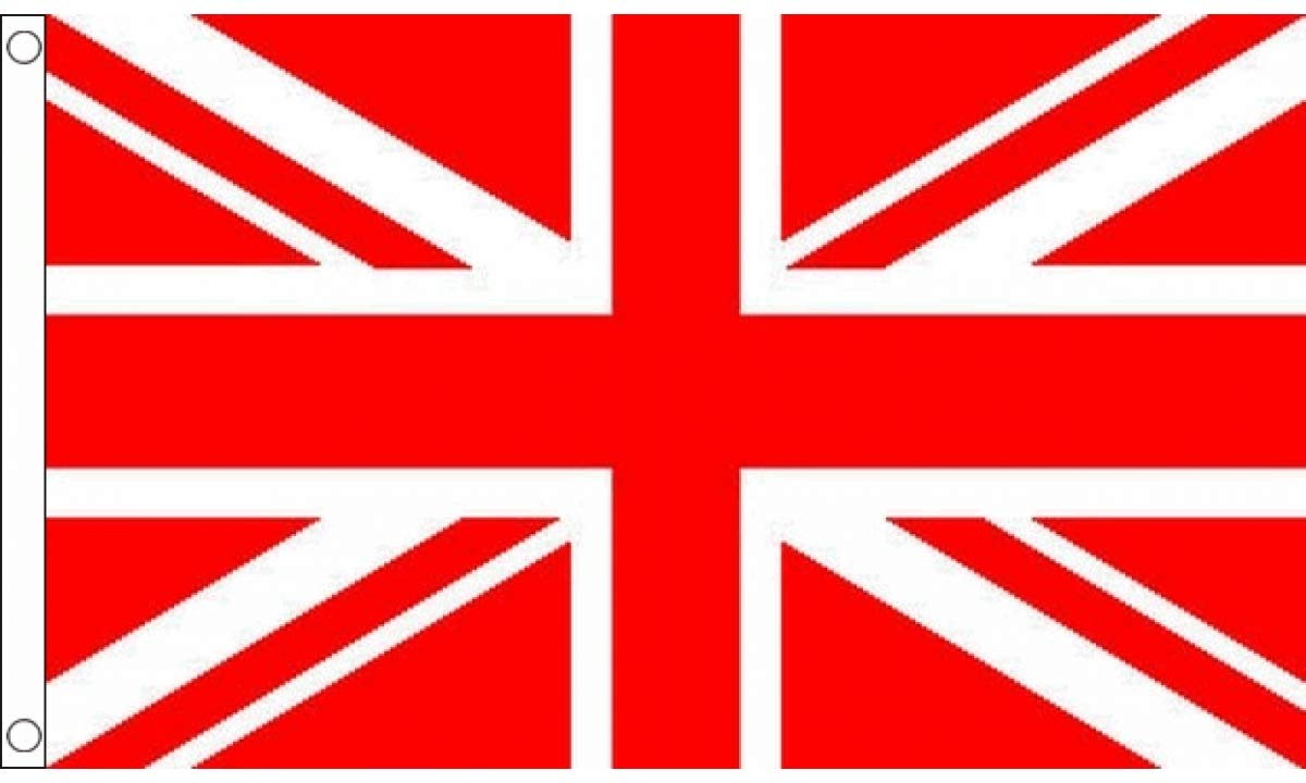 FlagSuperstore© Union Jack Red Flag - Large 5 x 3 FT - 100% Polyester With Eyelets