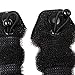 iWenSheneg Hot Buns 4 Pieces Magic Hair Styling Twist Ring Former Shaper Chignon Bun Maker Curler Accessory ( 2 Large & 2 Small) (Black)