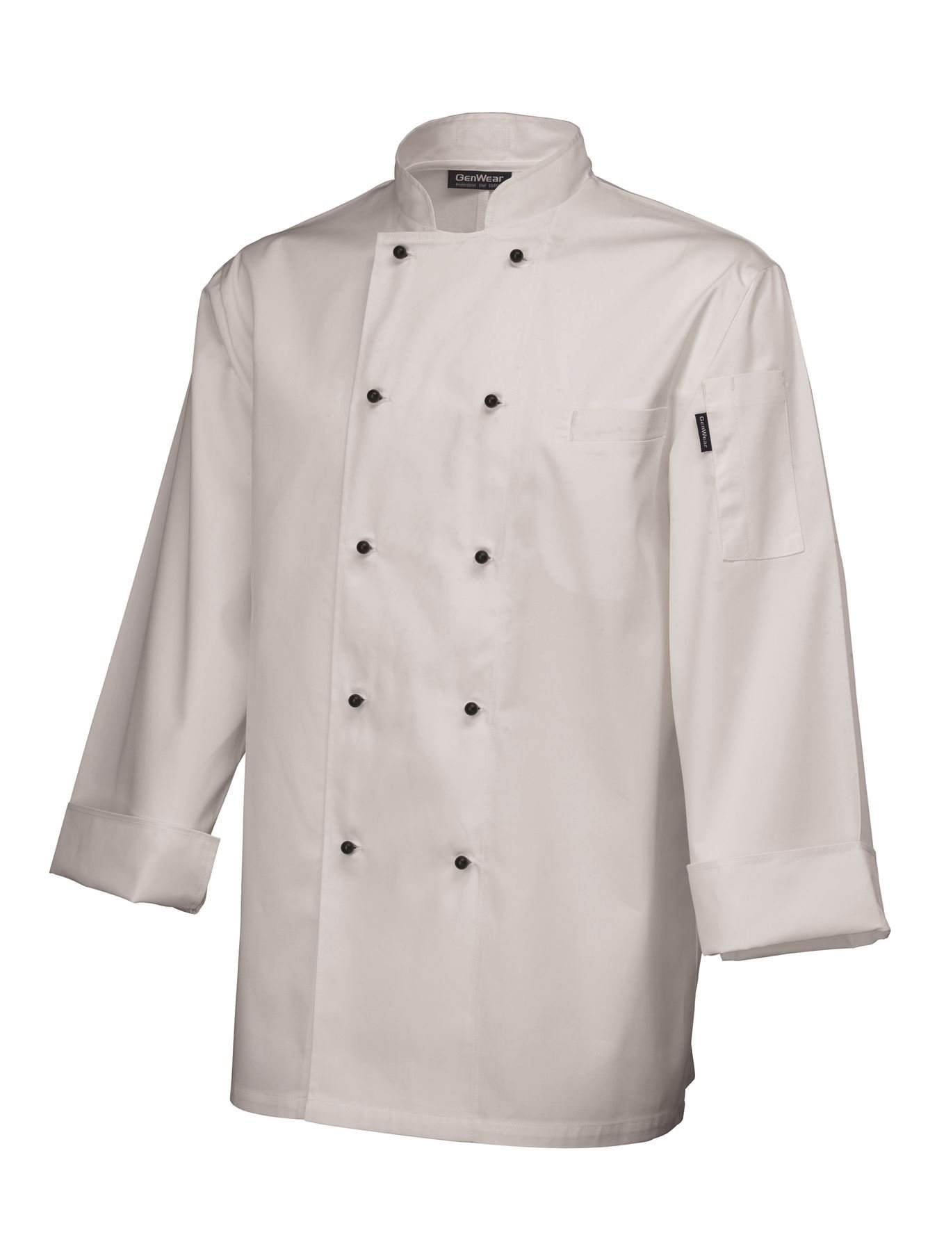 Genware NEV-NJ08-XS Jacket, Superior Long Sleeve White X-Small