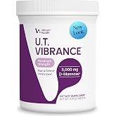 Vibrant Health U.T. Vibrance Powder, 5000mg D-Mannose, 10 Servings | Dietary supplement in powder form with daily use format and measured portions for convenient mixing into water or drinks
