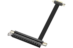 ELFJMZP PCIE 3.0 X1 to X16 Extension Cable PCI-Express 1X Male to 16X Female Extender Adapter for Graphics, WiFi, USB, Sound 