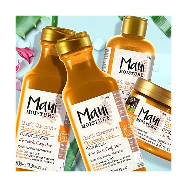 Maui-Moisture-Vegan-Hair-Mask-for-Curly-Hair-Coconut-Oil-Aloe-Vera-340-g Maui Moisture Coconut Oil Hair Mask for Curly Hair, 340g