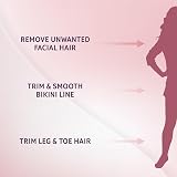 Wahl 3-in-1 Face & Body Hair Remover for Women with Attachments view 3