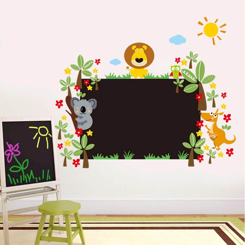Amazon Com Linshel Charming Jungle Wild Animal Blackboard