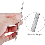 SHW 5Pcs Blackhead Remover Tool Set with Case - Stainless Steel Acne Extractor view 7