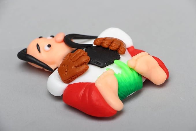 Iman de nevera vistoso de arcilla polimerica Cosaco futbolista ...