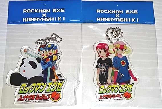 Amazon ロックマンエグゼ 花やしき アクリルキーホルダー 2個 セット 光熱斗ロックマン 桜井メイルロール アニメ 萌えグッズ 通販