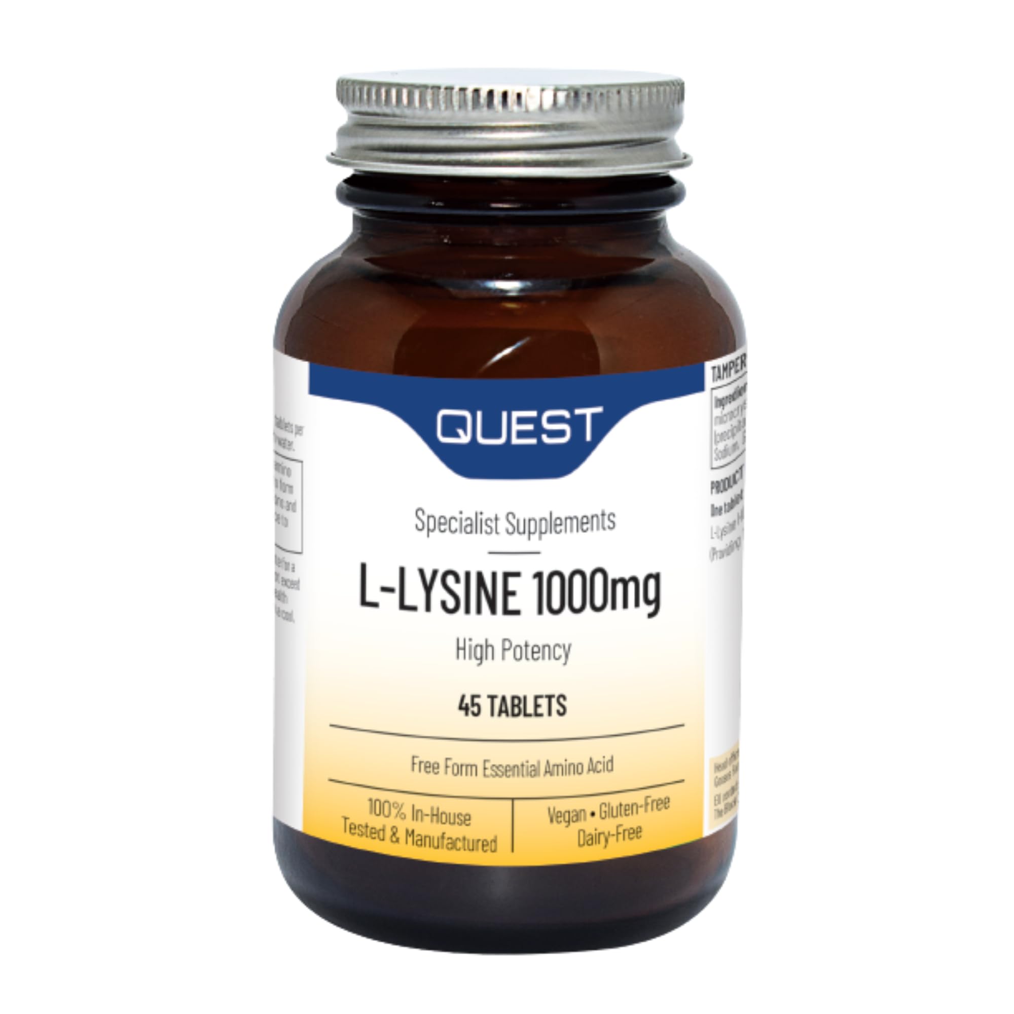Quest L-Lysine 1000mg 45 Tablets
