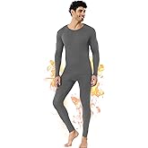 FORVEVO Merino Wool Base Layer Mens-Heavyweight, Midweight,Soft Thermals Underwear,Warm Top and Bottom Set for Winter