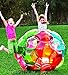 Light Up Multi Color Kaleidoscopic GBOP Great Big Outdoor Play Ball Confetti Filled Motion Activated LEDs Inflatable Durable PVC 65'' Diam