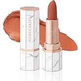 DEARDAHLIA Lip Paradise Effortless Matte Lipstick (Amber) - Weightless & Silky Matte Lipstick with High-Pigment Color, Long-Lasting, Dahlia Petal Tip for Easy Use. Vegan & Cruelty-Free. 0.11 oz