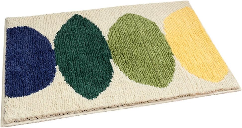 ZebraSmile Cartoon Lemon Strong Water Absorbing Bathroom Rug Inside Funny Entryway Carpet Door Rug Home Entrance Indoor Entry Doormat for Restroom/ Living Room Bathroom Anti-Slip Back 19.5 X 31.5IN