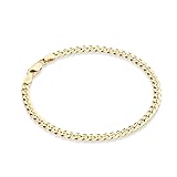 Miabella Italian Solid 925 Sterling Silver, 18Kt