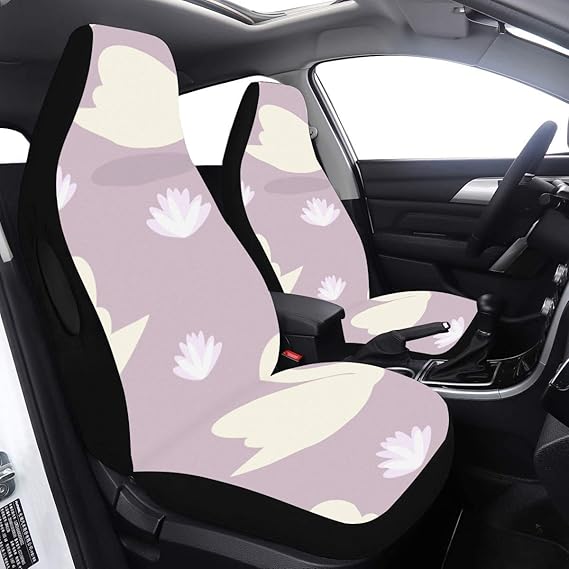 Car Seat Cover for Men Princess White Outstanding Swan Rear