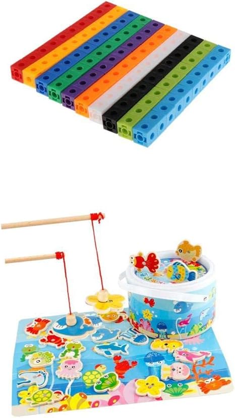 Amazon Fenteer 2セット 知育玩具 数学おもちゃ 釣りおもちゃ 数学キューブ ブロック 子供 釣りゲーム プレゼント すうじ 図形 計算 ホビー
