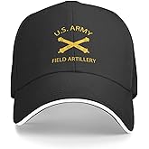 Army Field Artillery Veteran Unisex Baseball Cap Adjustable Snapback Hats Dad Hat Trucker Hat Sandwich Cap