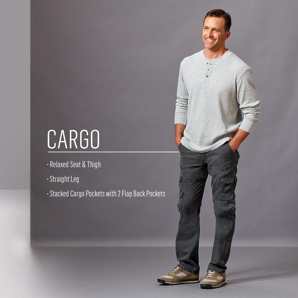 wrangler straight leg cargo pants