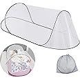 SuperDen Pop Up Mosquito Net, Foldable Mosquito Net Tent for Bed Camping Travel Patio,Portable Mosquito Tent Pop Up Outdoor (1 PCS)