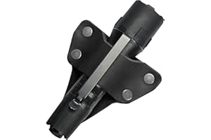 American Bench Craft Tactical Leather Flashlight Holster, Flashlight Holder, Tactical Flashlight Belt Holster, fits Maglite M