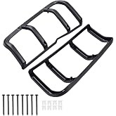 STC53194 Rear Tail Light Guards Pair Compatible with Land Rover Discovery II 1999-2004, Black Left Right Tail Lamp Protector Covers with Mounting Hardware