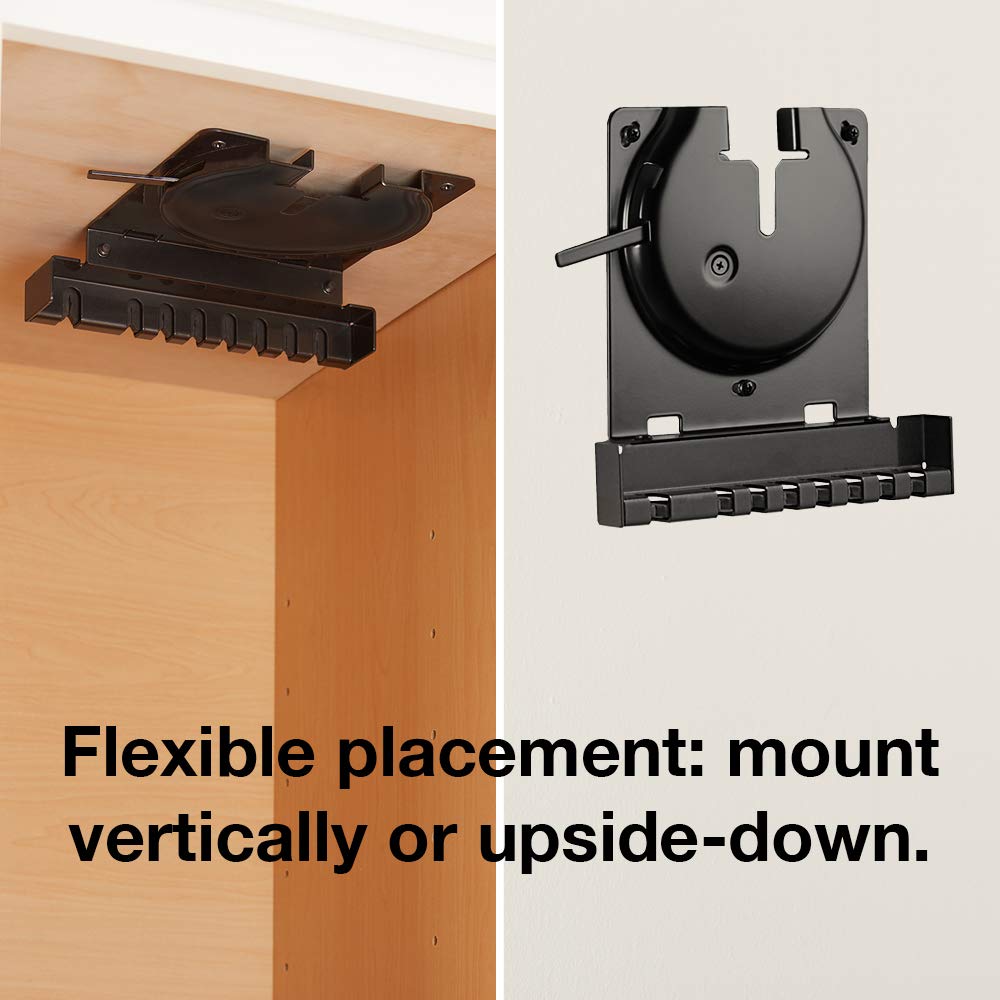 Sanus Wall Mount for Sonos Amp - Slim Black Design with Lockable Latch for Security - Low Profile Bracket Design Mounts in Any Orientation - Built-in Cable Management & Easy 15-Minute Install …