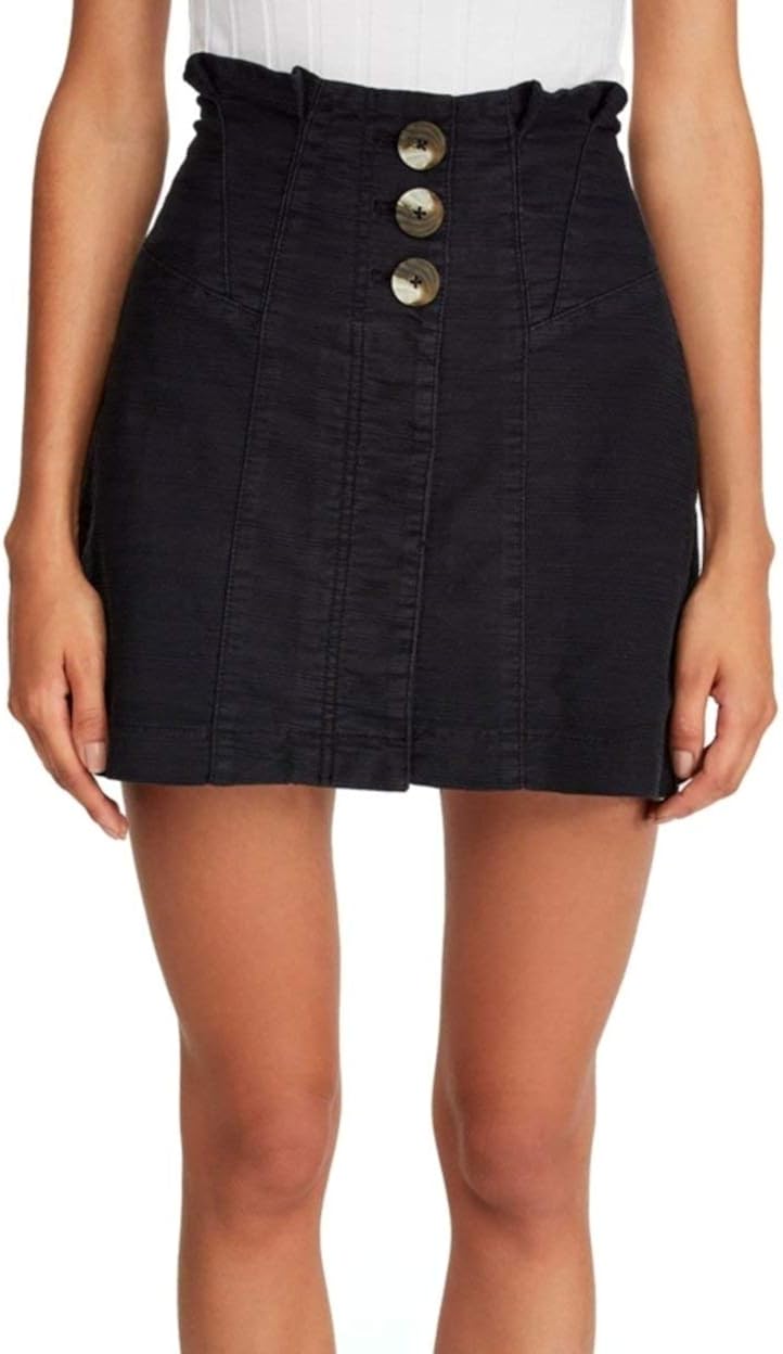 nadia denim zipper skirt