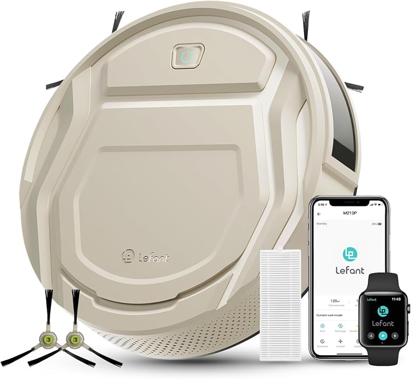 M210P Robot Aspirapolvere Ultra Sottile 7,8cm Anti-Groviglio