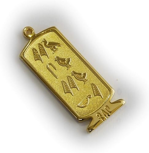 Amazon 展示品 ヒエログリフ ペンダント やすゆき 名前ネームネックレス 象形文字 ピラミッド 古代エジプト文字 名前 ゴールド ネックレス 開運 パワーグッズ 聖刻文字 ネックレス 通販