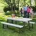 Lifetime Products 6 ft. W-Frame Folding Picnic Table (6 ft., Putty)