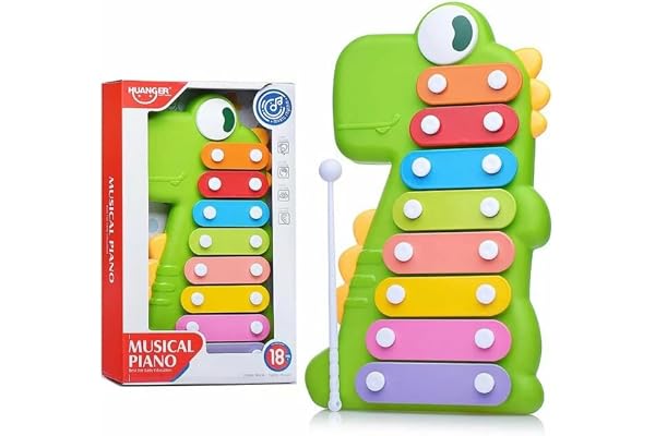 Xilofone Infantil Colorido Instrumento Musical Brinquedo Educativo Sensorial Coordenação