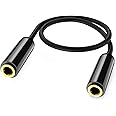 ANDTOBO Aux Connector,3.5mm TRRS Female to Female Stereo Coupler Plug Adapter- 3.3 Ft/40 inch