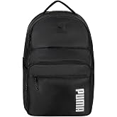 PUMA Unlimited Backpack, Black, with Exterior Pockets and Interior Zip and Slip Pockets
