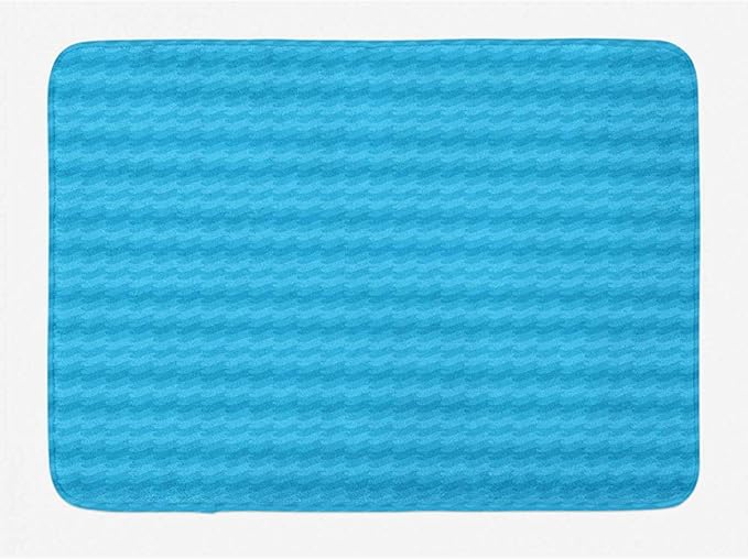 JHDF Alfombrilla de baño náutica Ondas Que fluyen horizontalmente