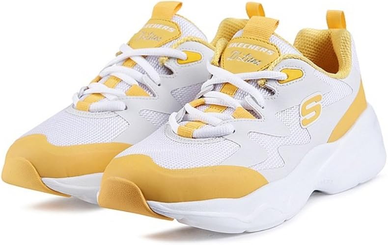 Amazon スケッチャーズ Skechers D Lites Airy Sl0wc18x321 イエロー ホワイト スニーカー レディース 25 並行輸入品 Skechers Korea スニーカー
