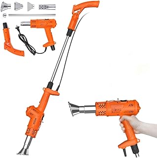 3in1 Funktion Unkrautvernichter Unkrautbrenner NASUM Abflammgerät und Heißluftpistole, ohne Gas &Chemie, elektrisch umweltfreudlich, 2000W Gartenwerkzeug, 80℃ bis 650℃, 1.8m Kabel mit 5 Düsen