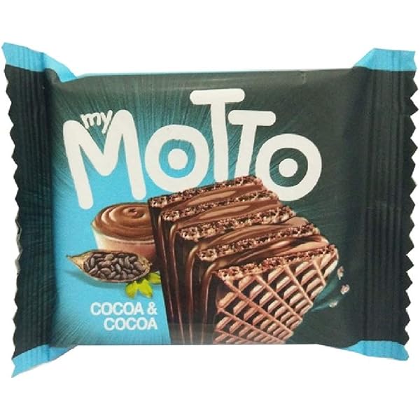 Amazon.com: My Motto Wafer 34g x 12 Packs (Cocoa Hazel) : Grocery